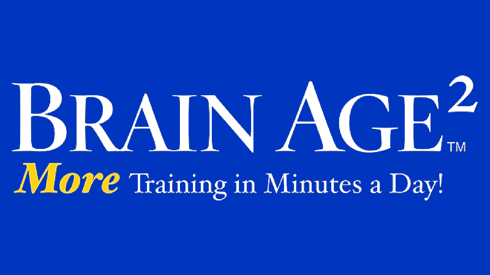Brain Age 2: More Training in Minutes a Day! Logo